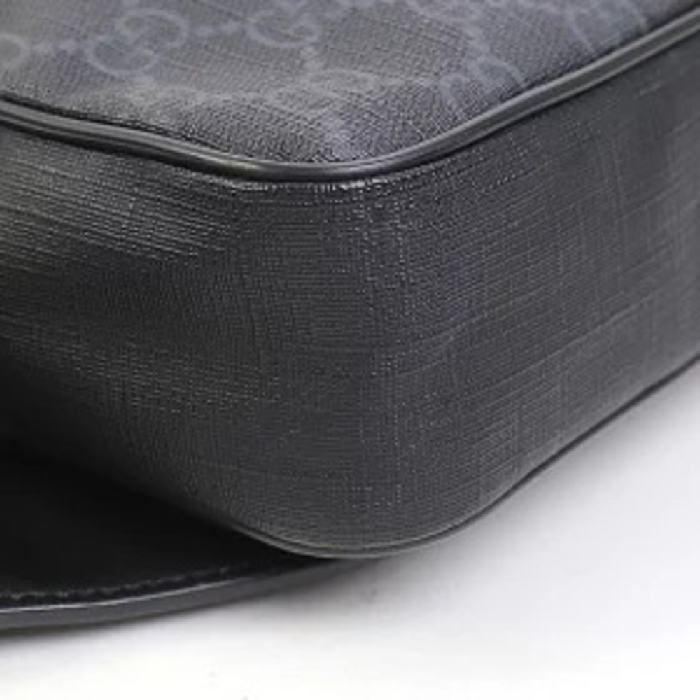 Gucci Soft GG Supreme Belt Bag Black Gray Web Hip Crossbody Plus CANVAS - Picture 8 of 13